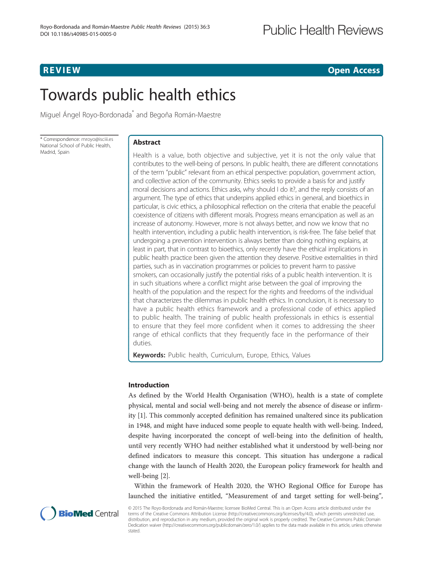 case study public health ethics