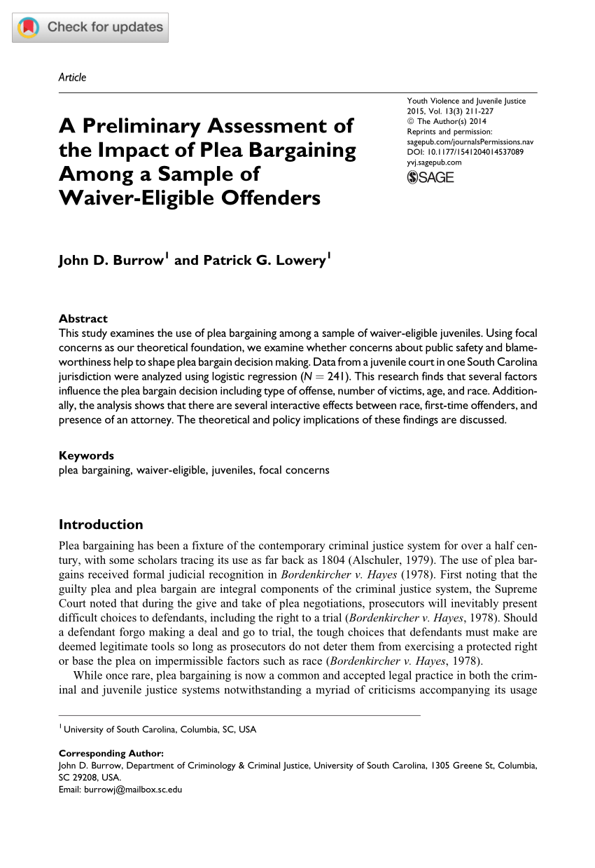 research proposal on plea bargaining in uganda