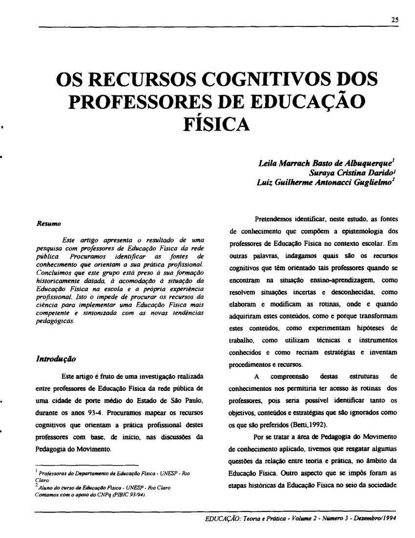 PDF) Significados da prática profissional em Educação Física na