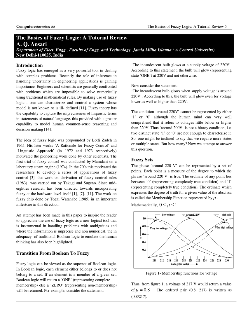 Fuzzy logic pdf