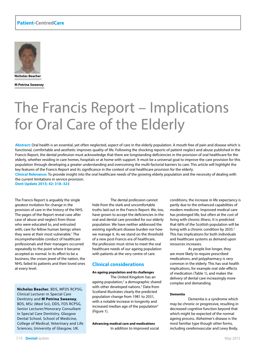 essay on francis report