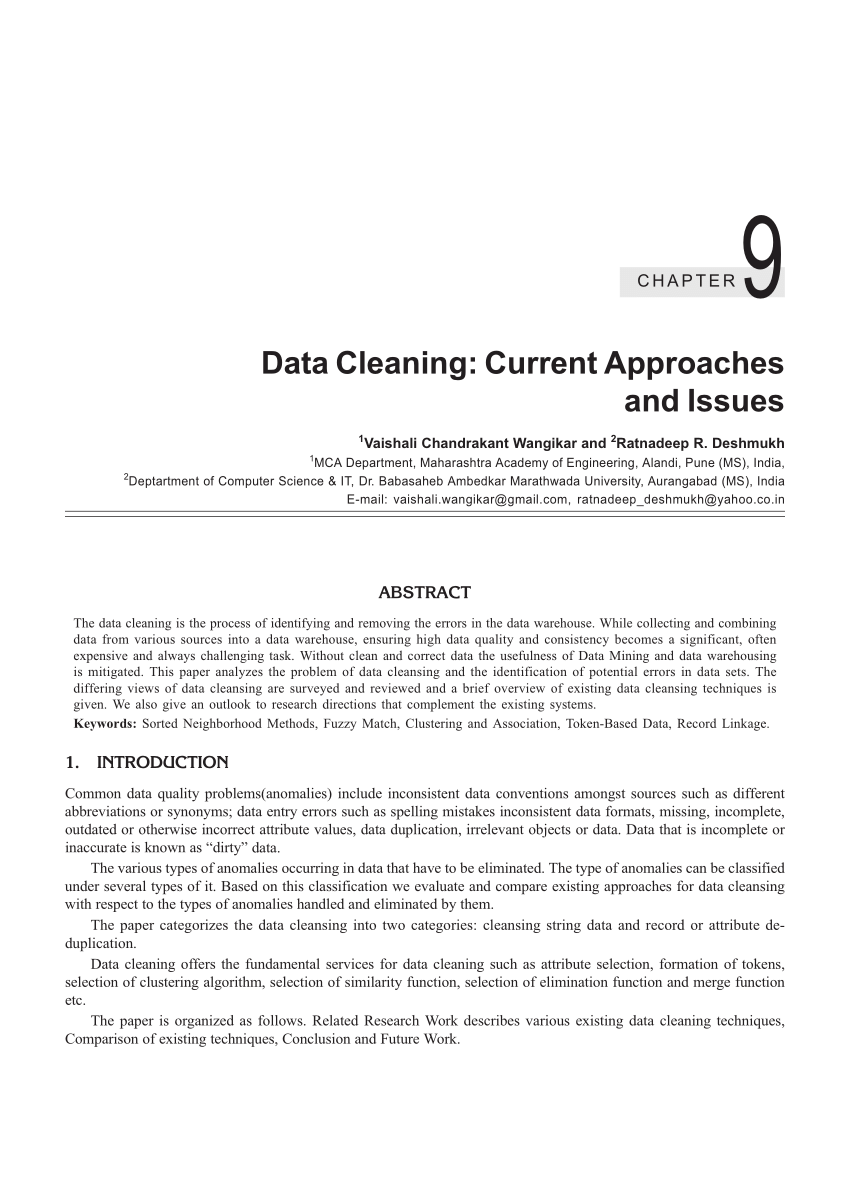 data cleaning research paper