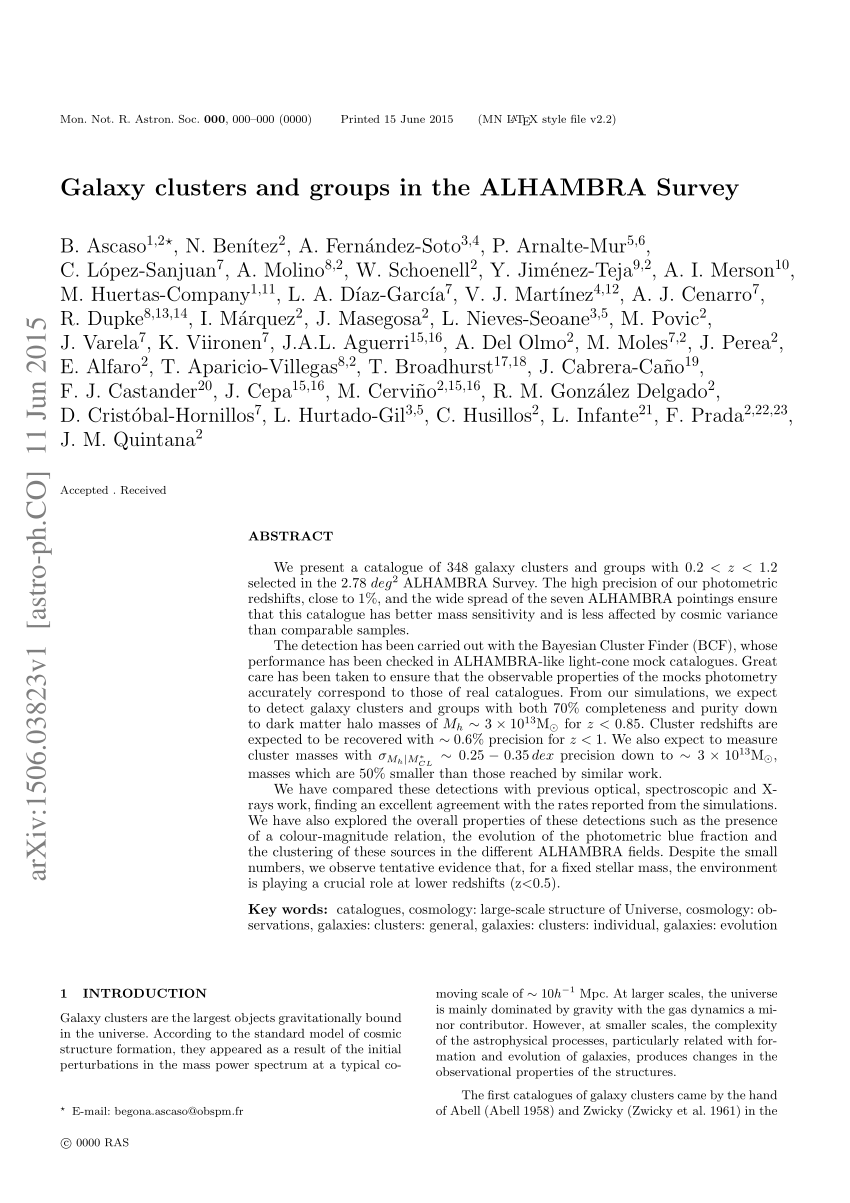 Pdf Galaxy Clusters And Groups In The Alhambra Survey