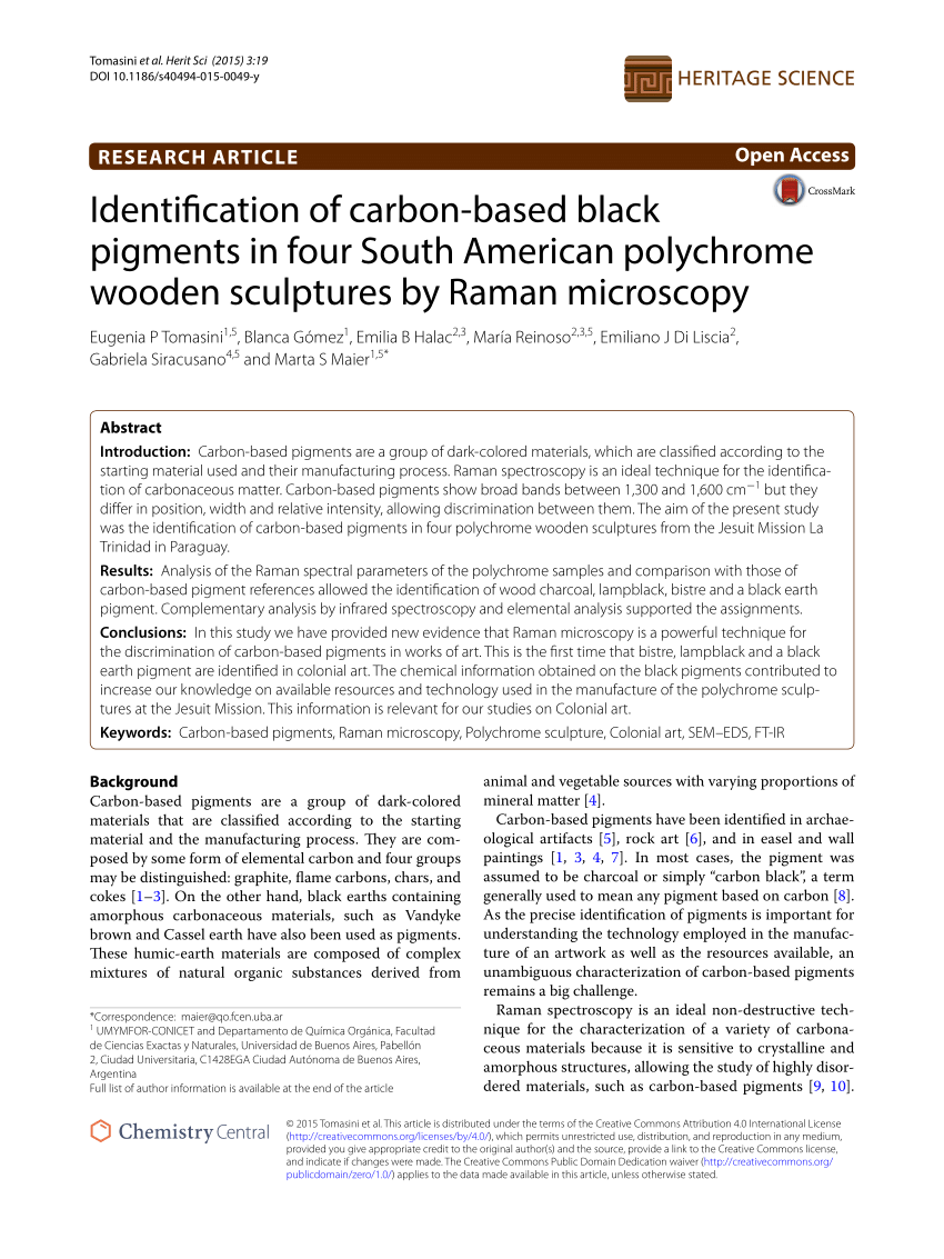 Raman microspectroscopy characterization of carbon blacks