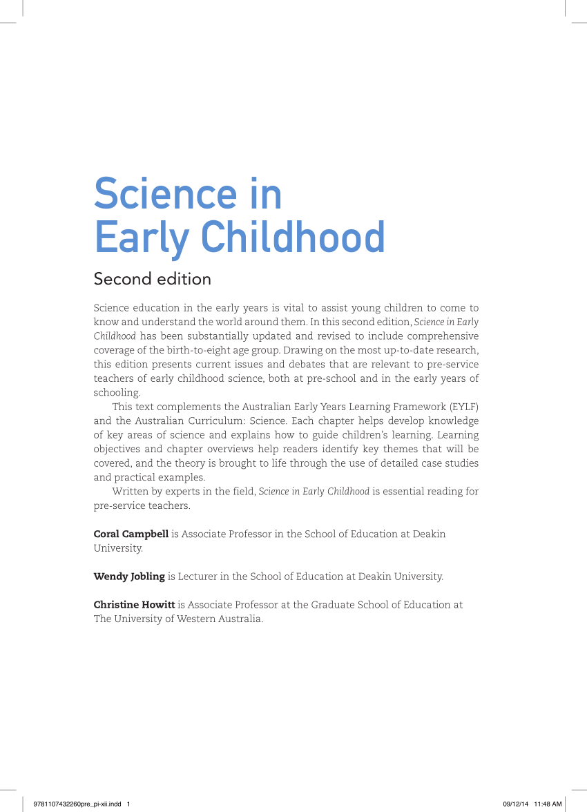 (PDF) Science in Early Childhood