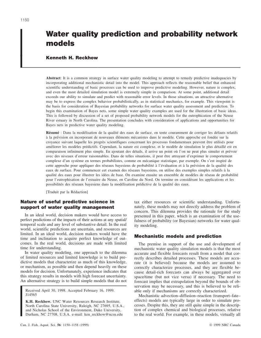 water quality prediction research paper