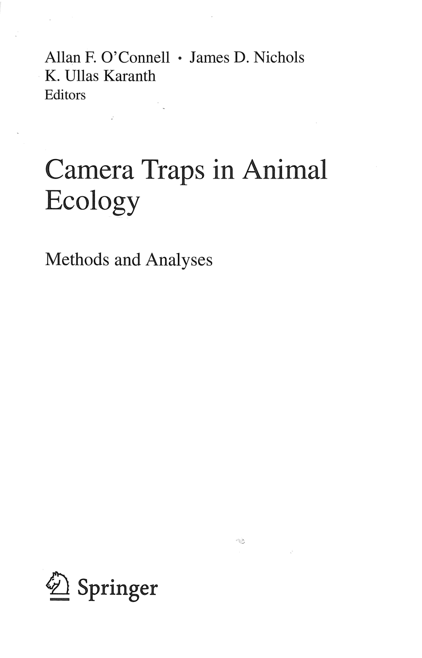 PDF) Camera Traps in Animal Ecology