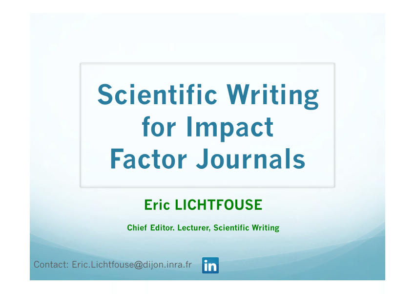 journal of writing research impact factor