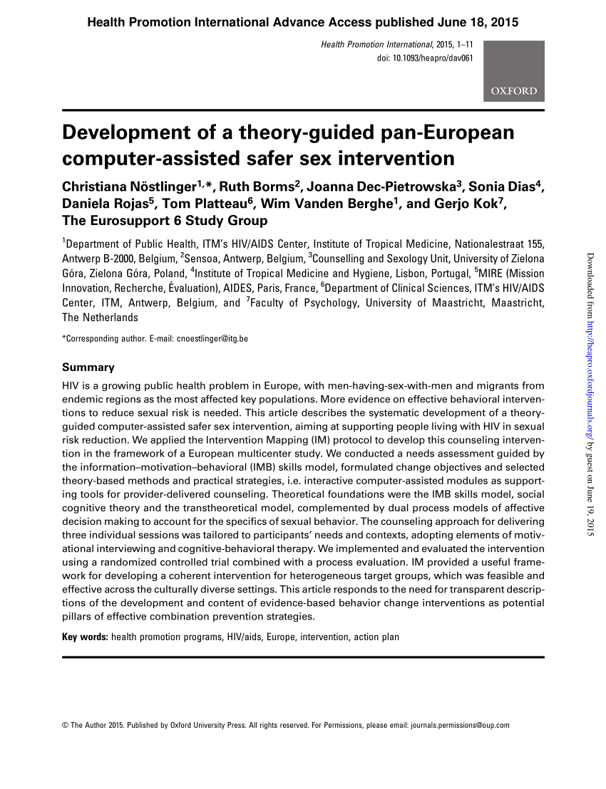 Pdf Development Of A Theory Guided Pan European Computer Assisted