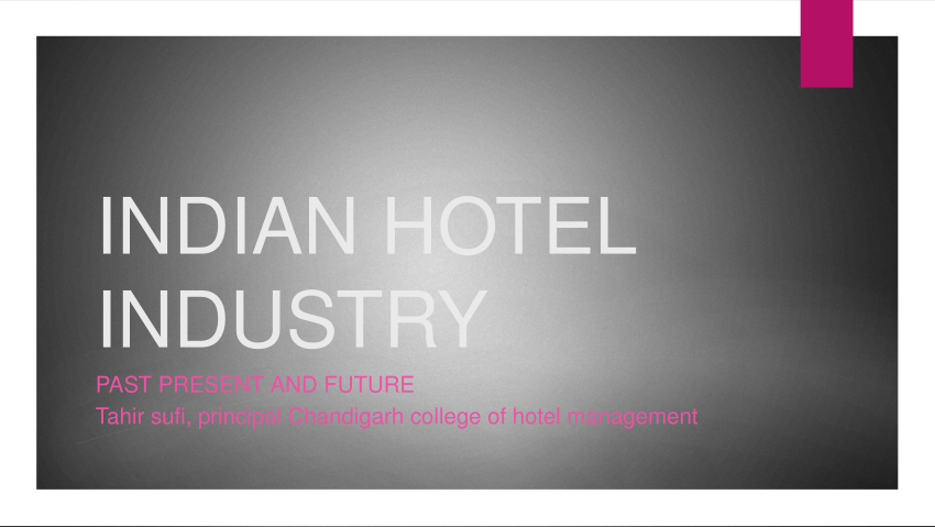 case study on hotel industry in india