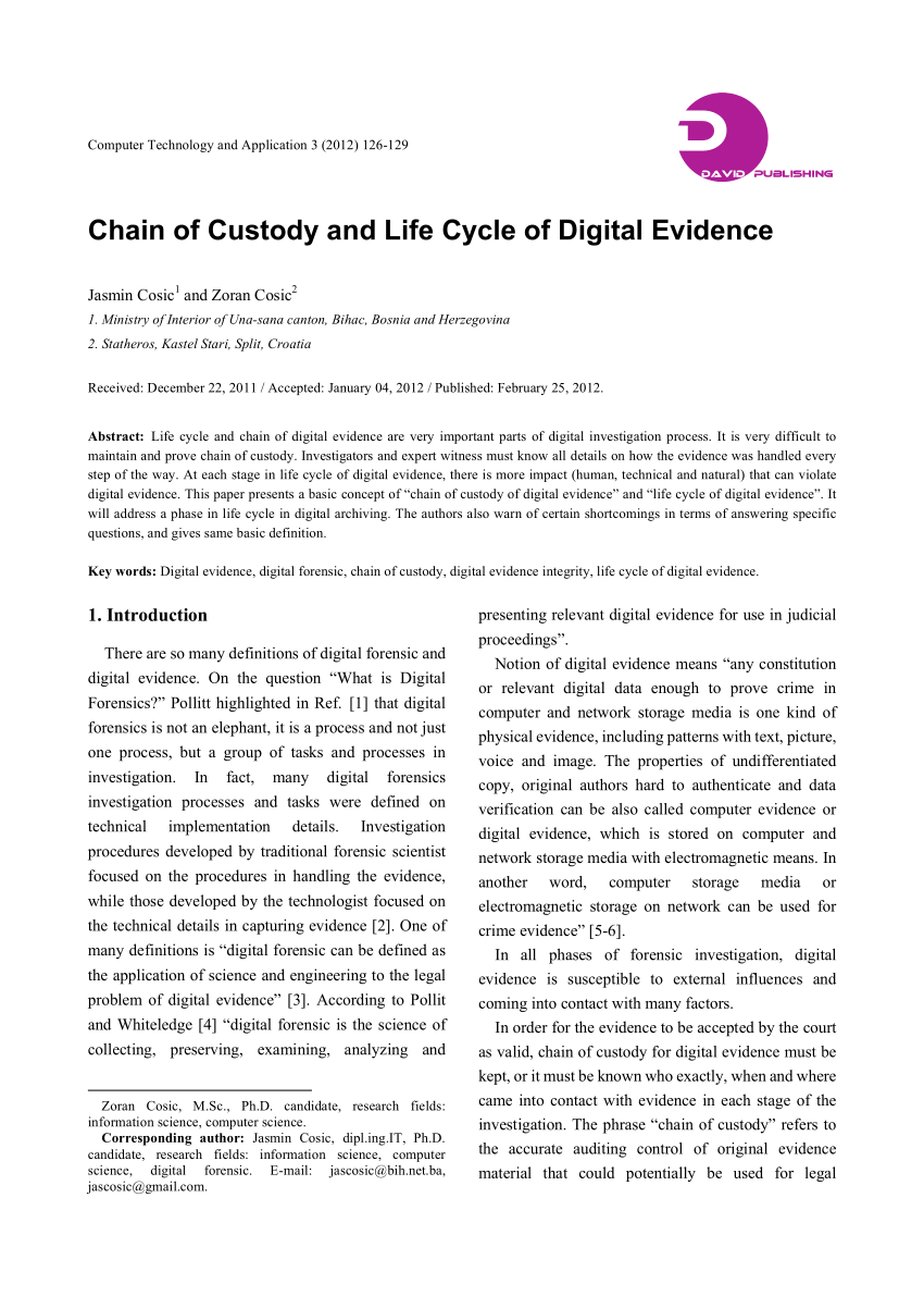 PDF Model Bisnis Digital Forensics Untuk Mendukung Penanganan Bukti