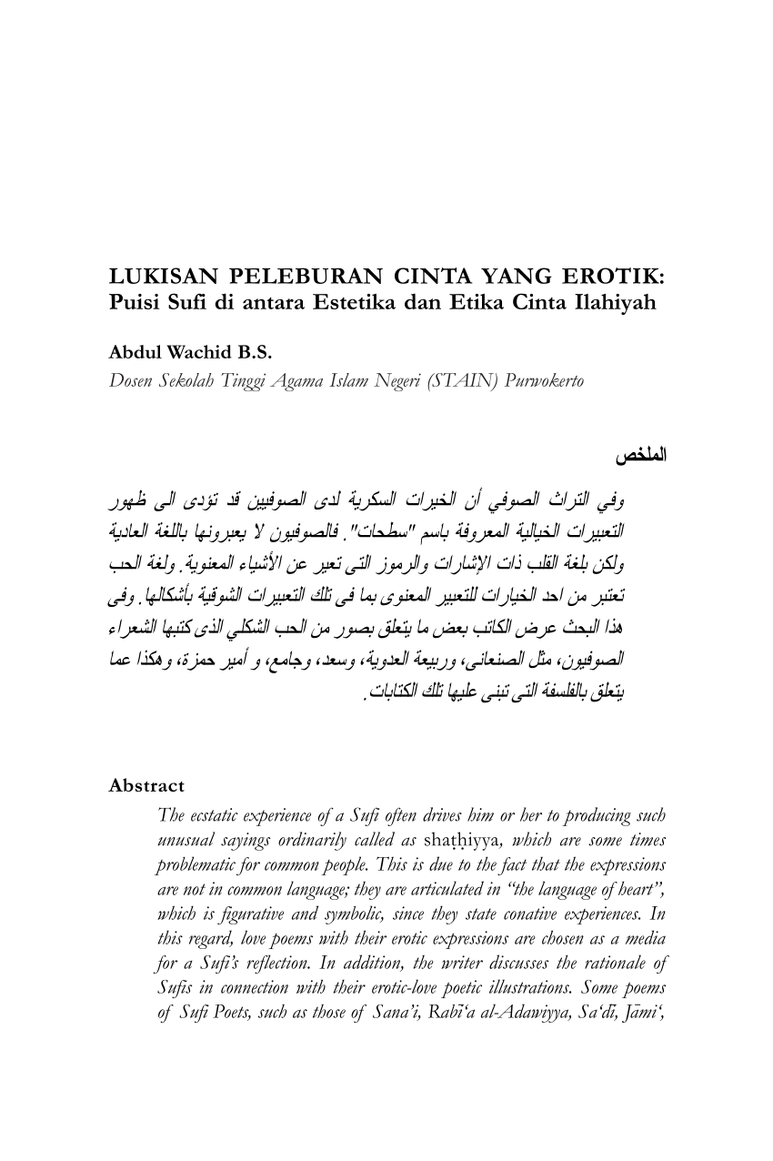 Puisi Zawawi Imron Tentang Cinta 