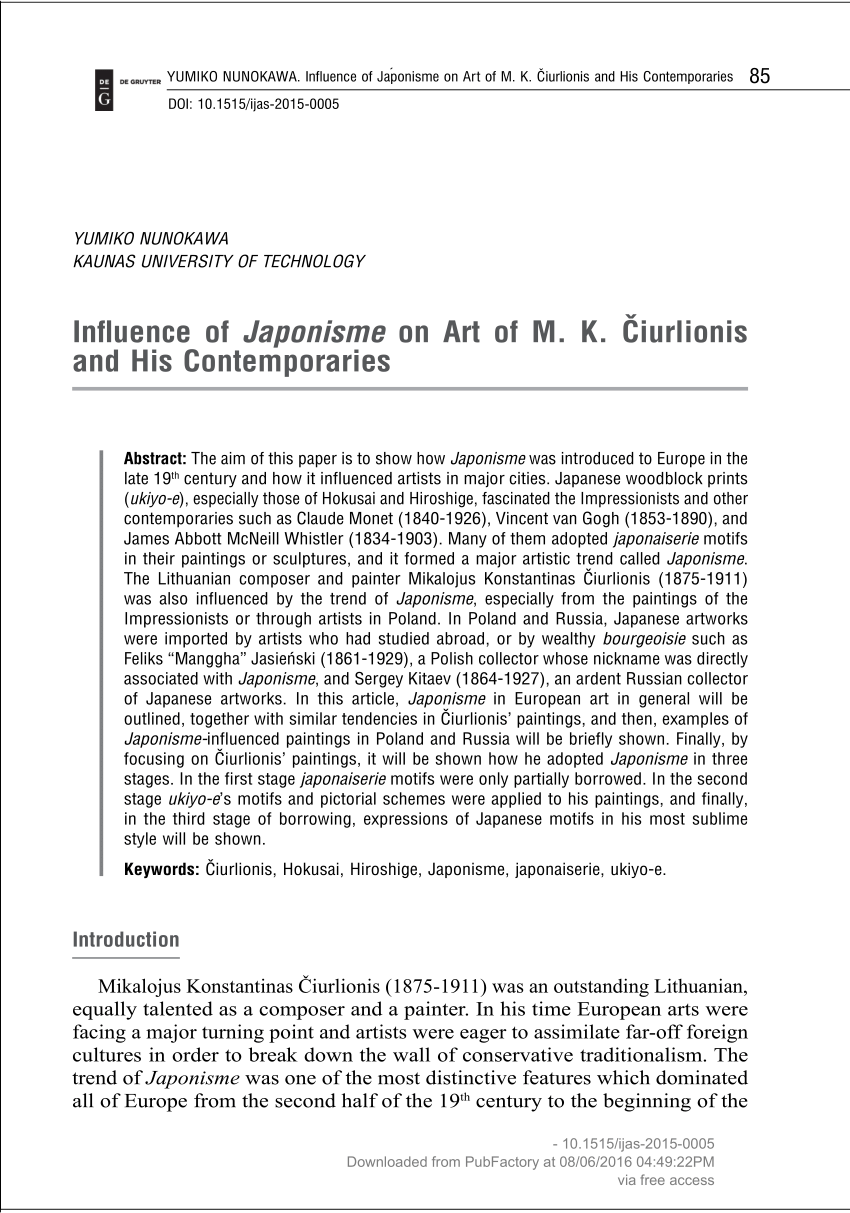 Japonisme: The Japanese Influence on Western Art in the 19th and 20th  Centuries