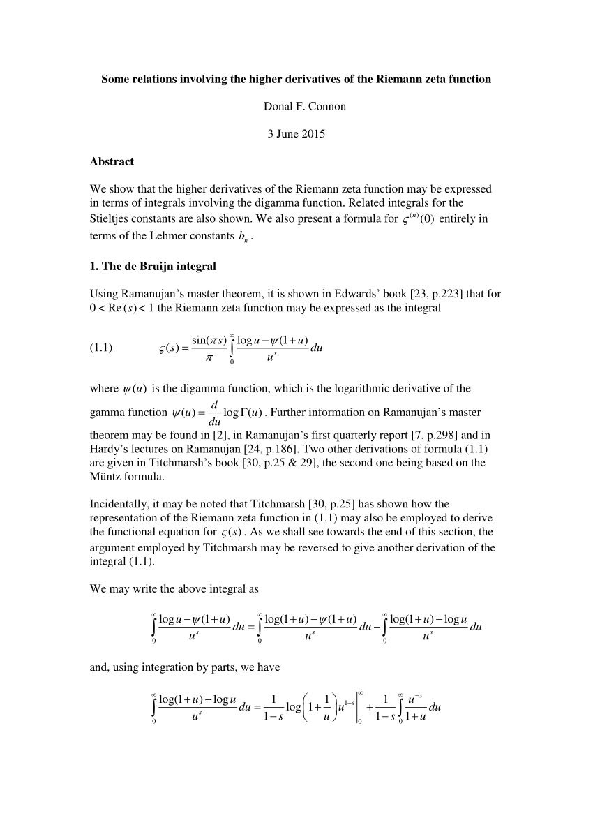 proof explanation - Value of the Riemann Zeta Function for negative  integers - Mathematics Stack Exchange