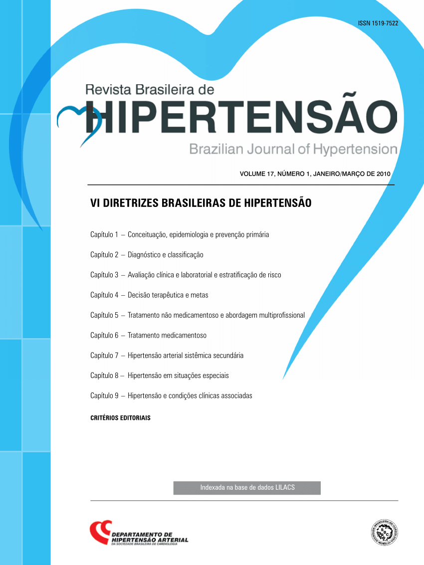 Diretrizes Brasileiras De Hipertensão Arterial