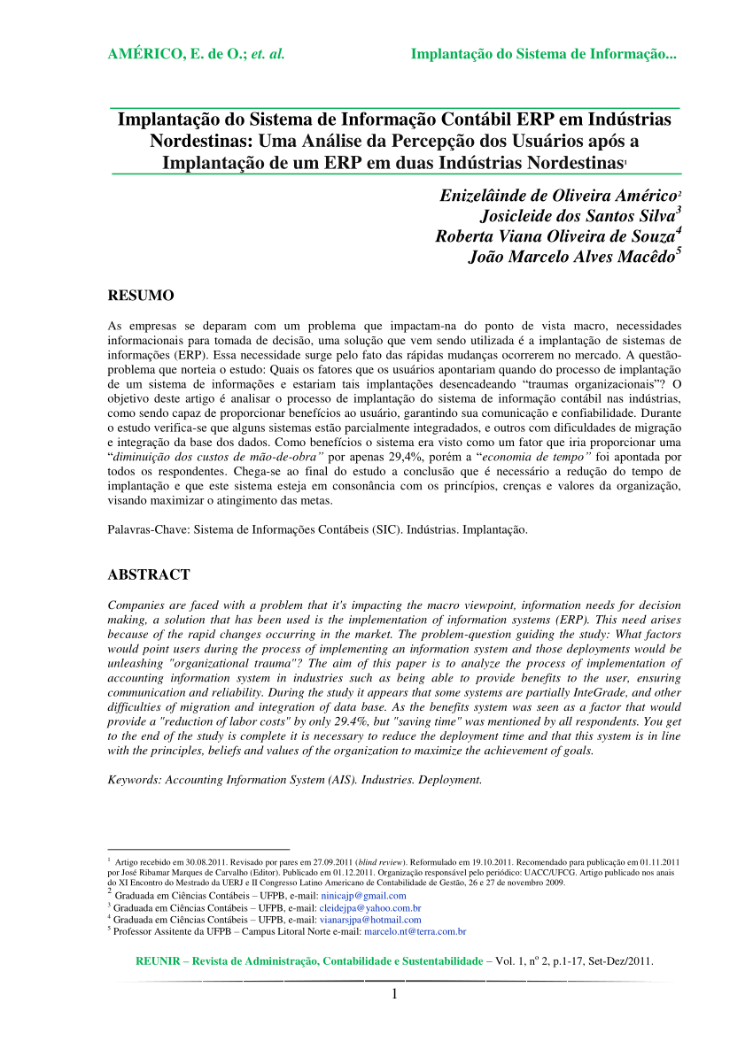 PDF) A utilização das informações geradas pelo sistema de informação  contábil como subsídio aos processos administrativos nas pequenas empresas