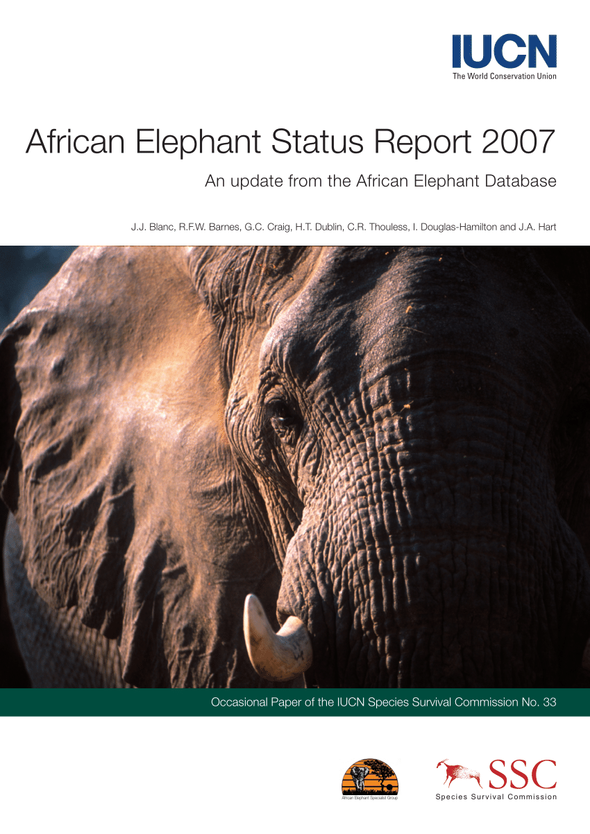 (PDF) African Elephant Status Report 2007: An Update From the African