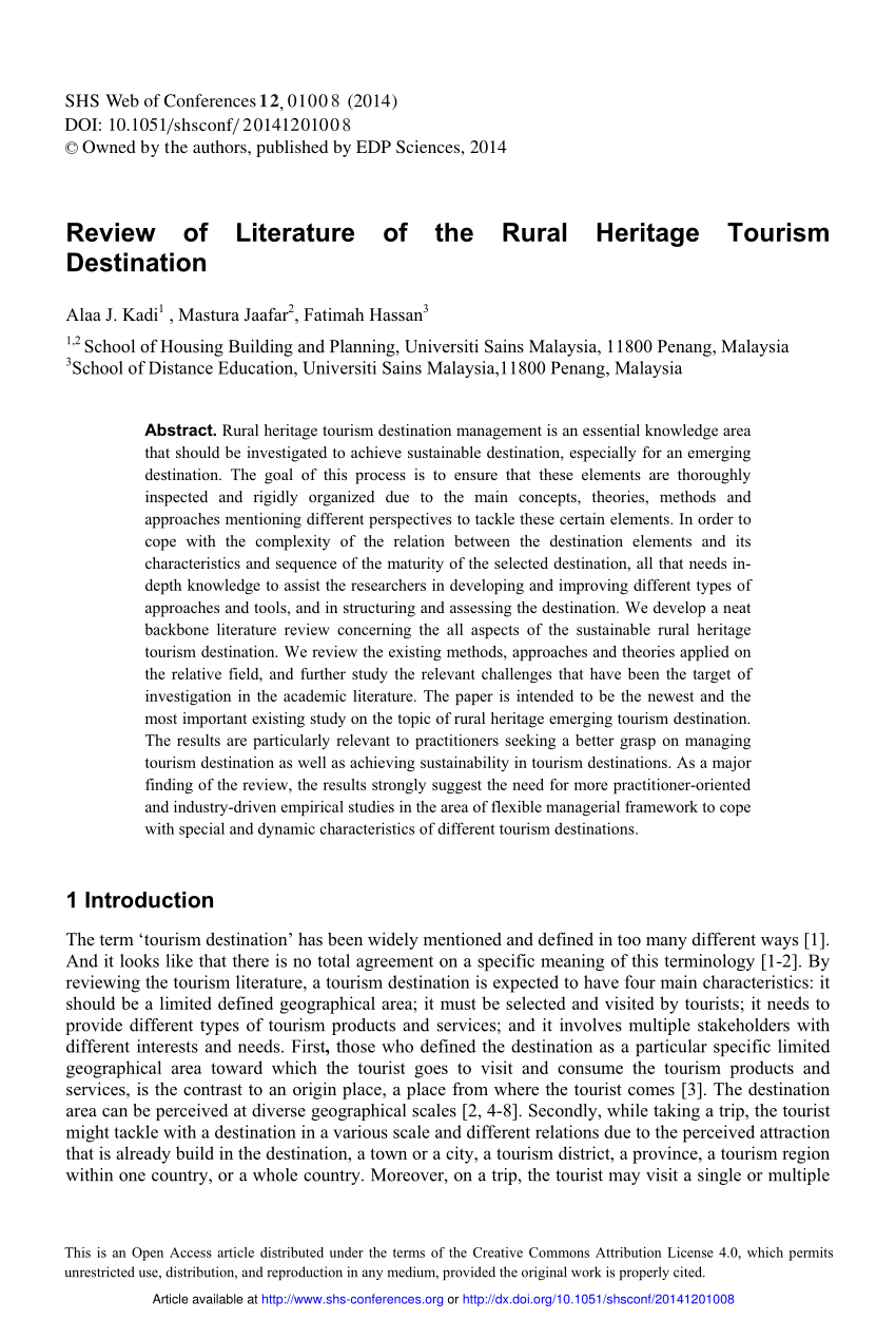 literature review of rural areas