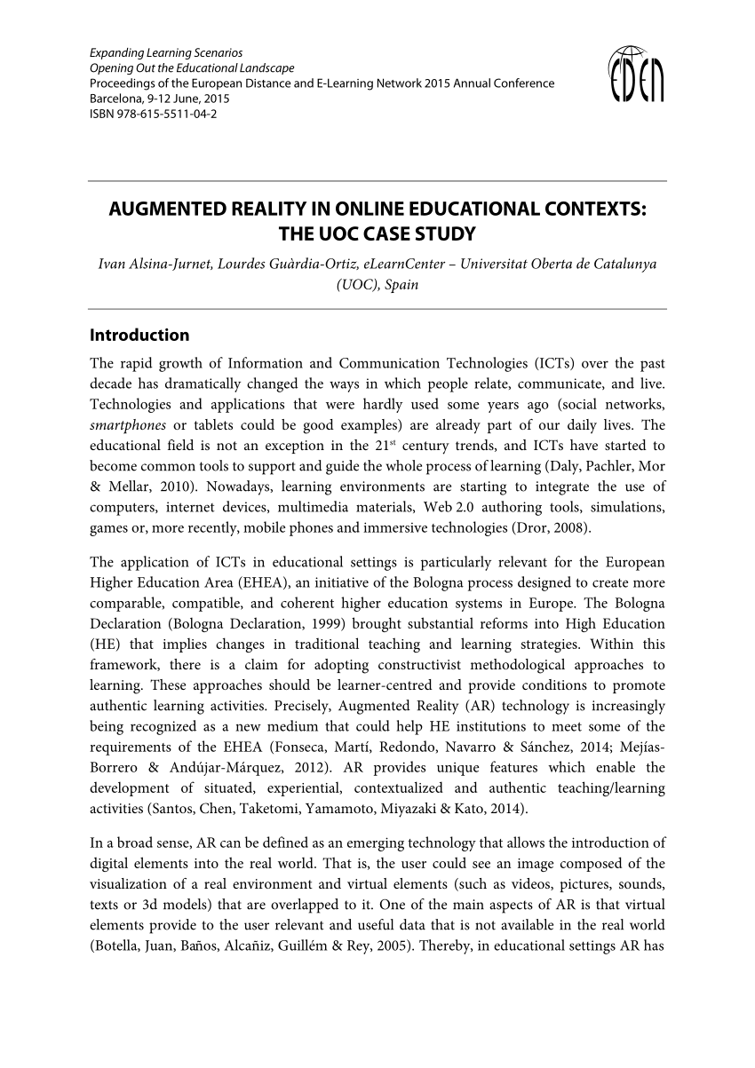 augmented reality case study pdf
