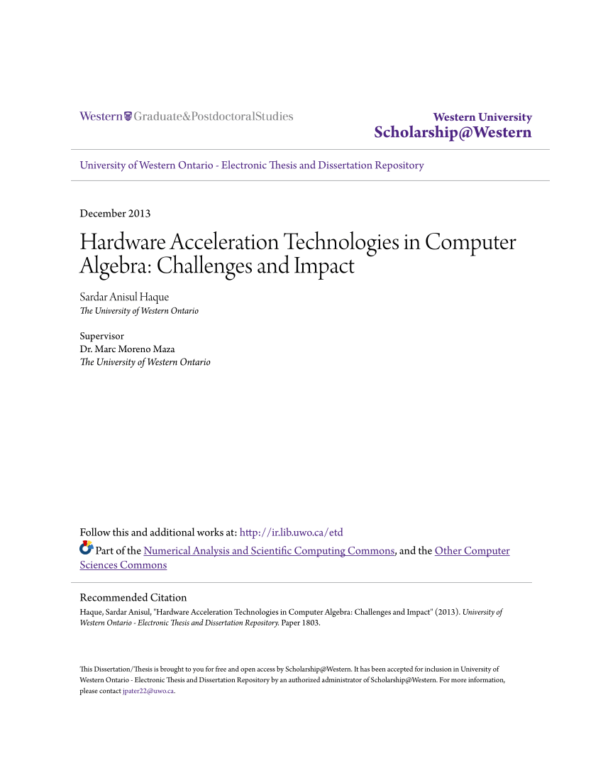 Doctoral thesis in computer science