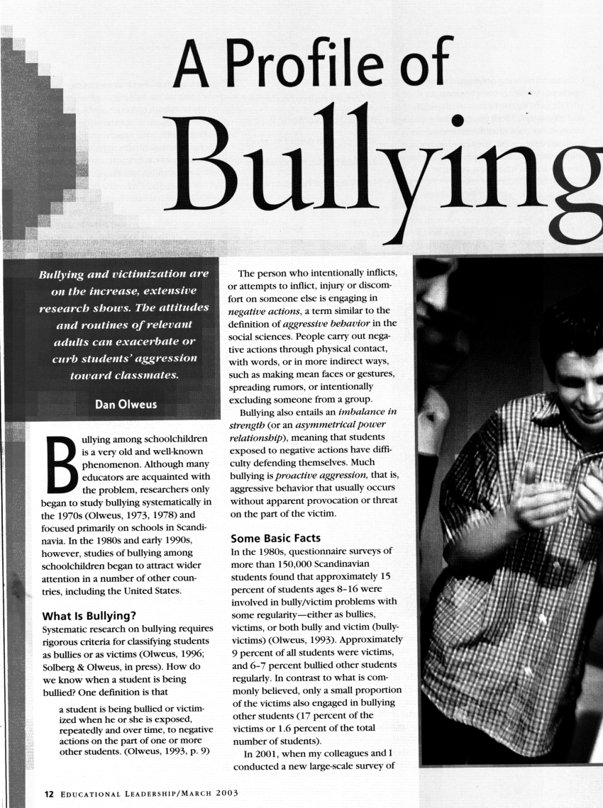 a case study on the victims of bullying in schools