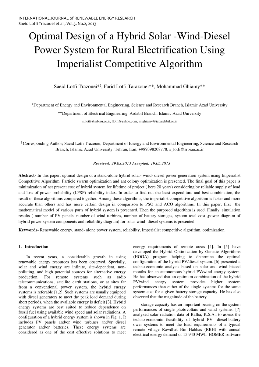 hybrid energy research paper