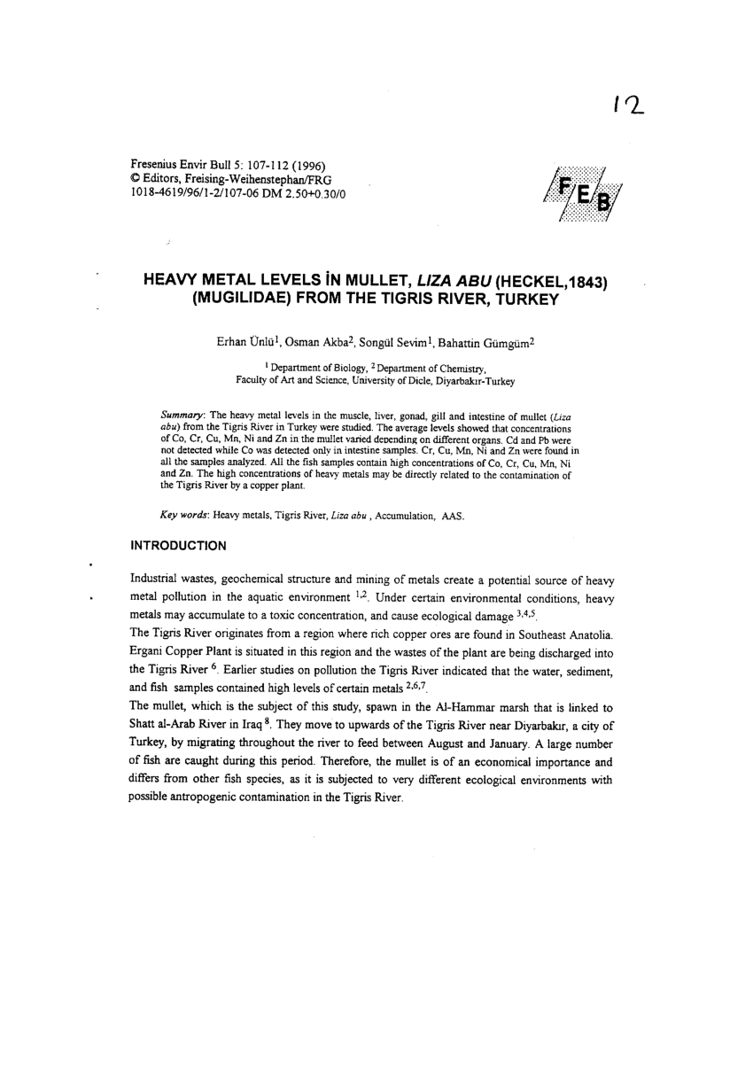 PDF) The growth characteristics of Liza (Mugil) abu (Heckel, 1843