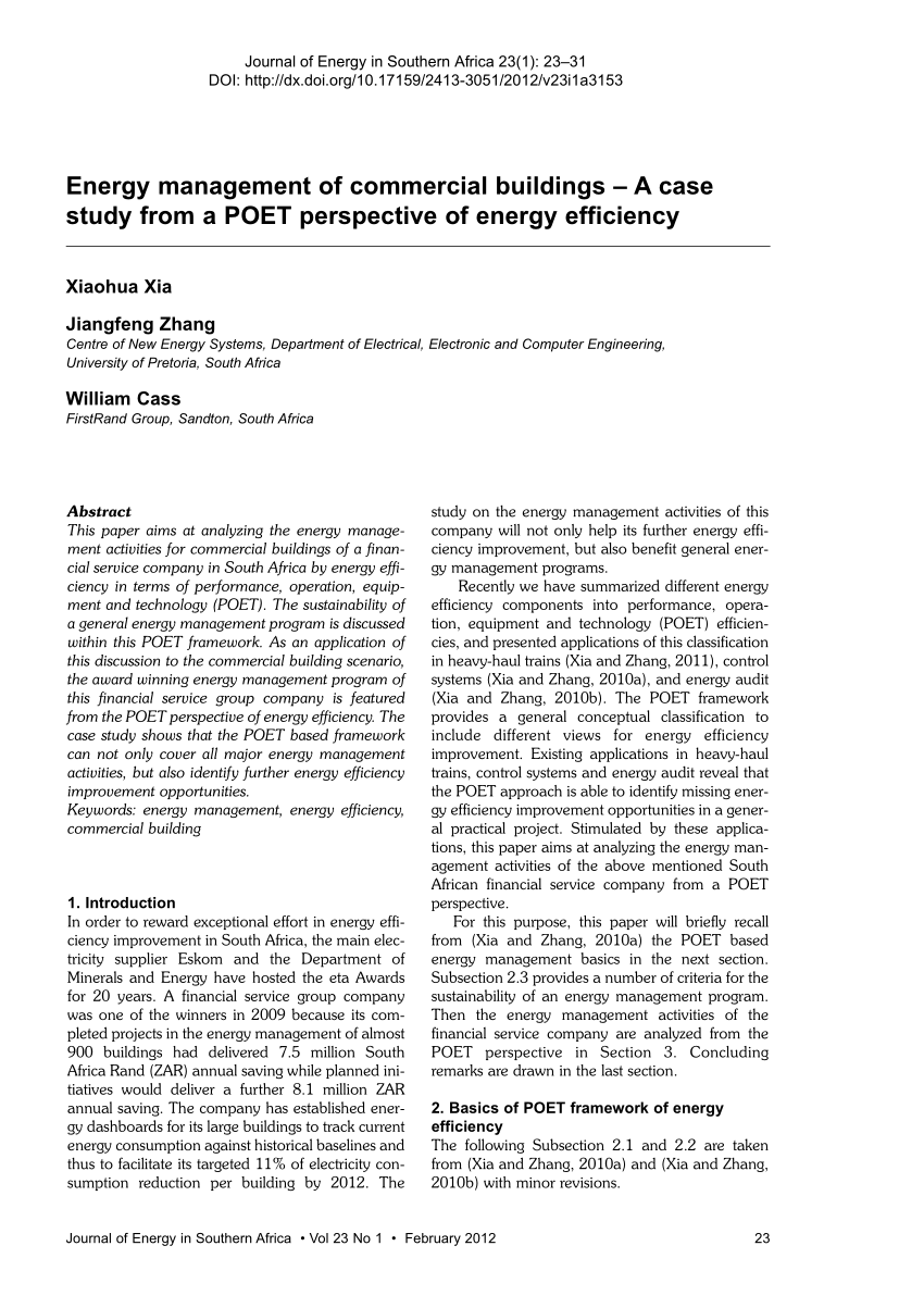 case study on energy buildings