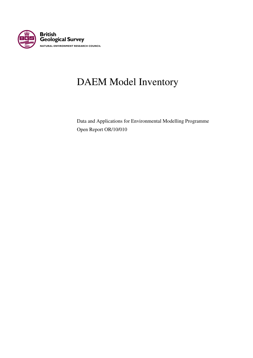 PDF) DAEM Model Inventory