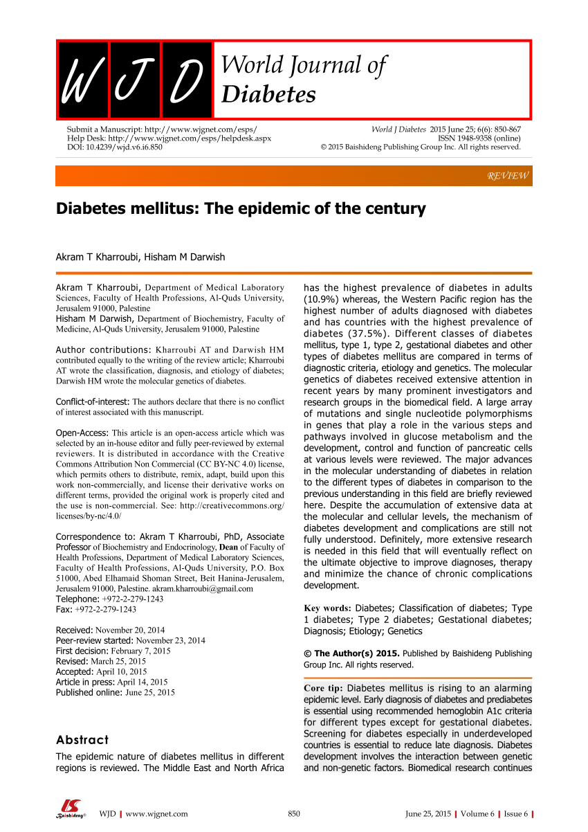 diabetes mellitus thesis pdf