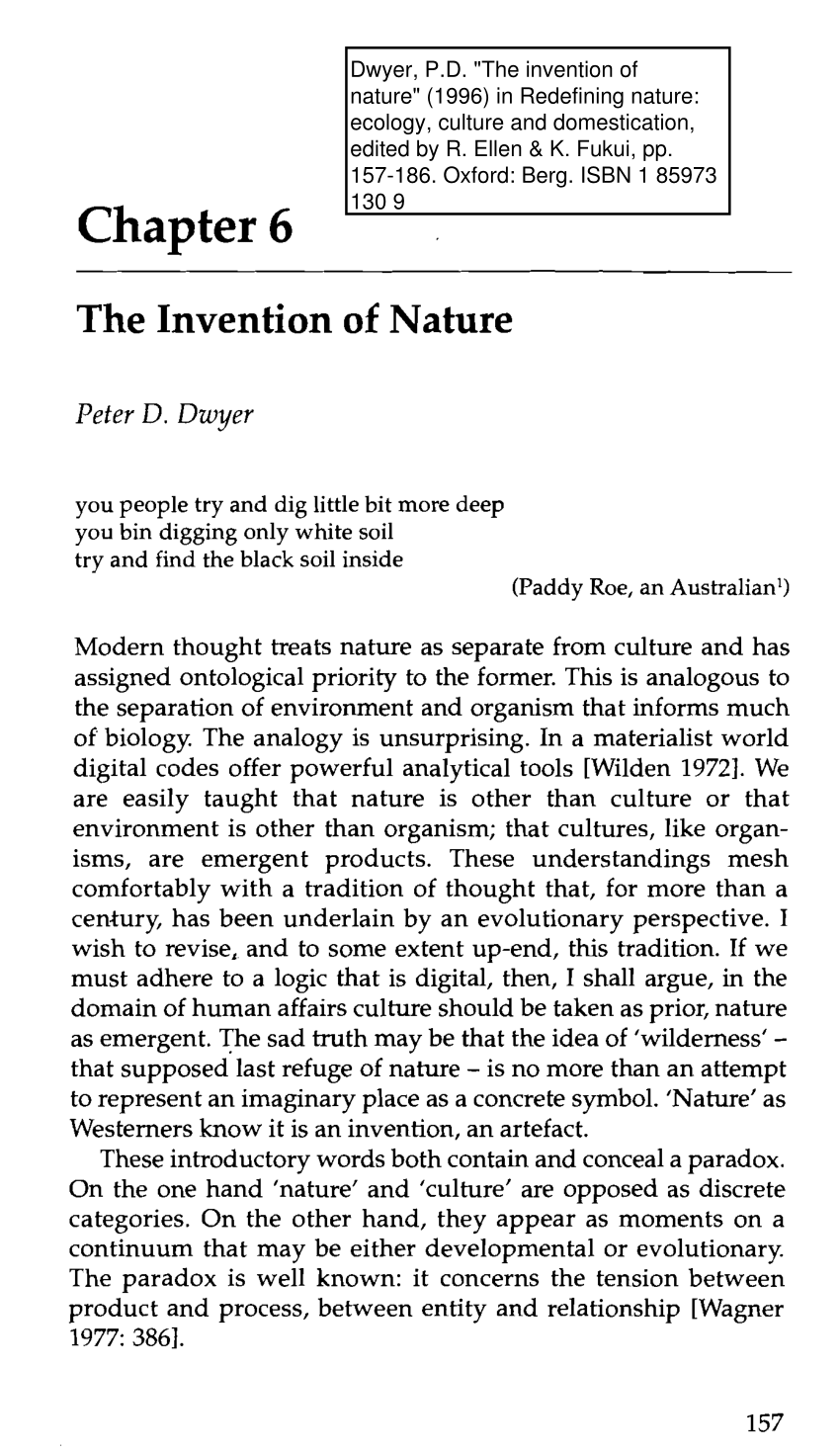 the invention of nature review