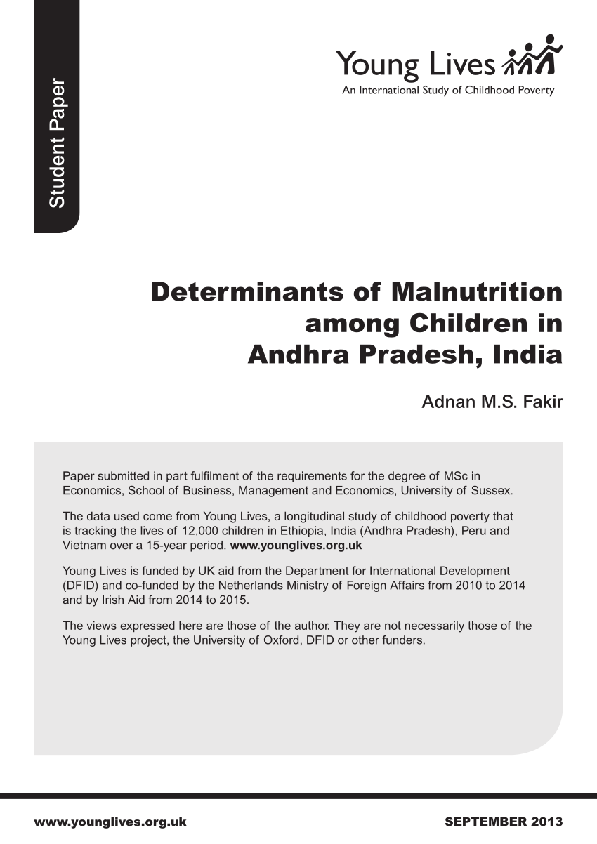 research paper on malnutrition in india pdf