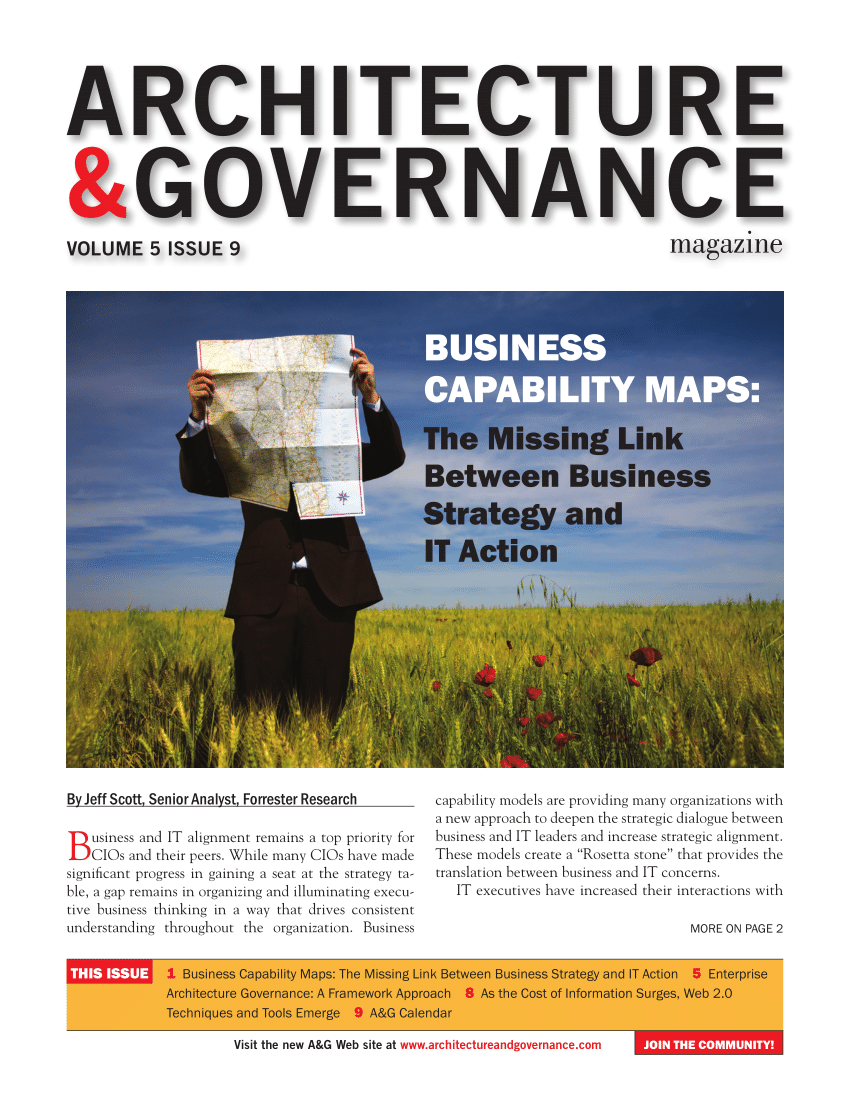 PDF Enterprise Architecture Governance A Framework Approach