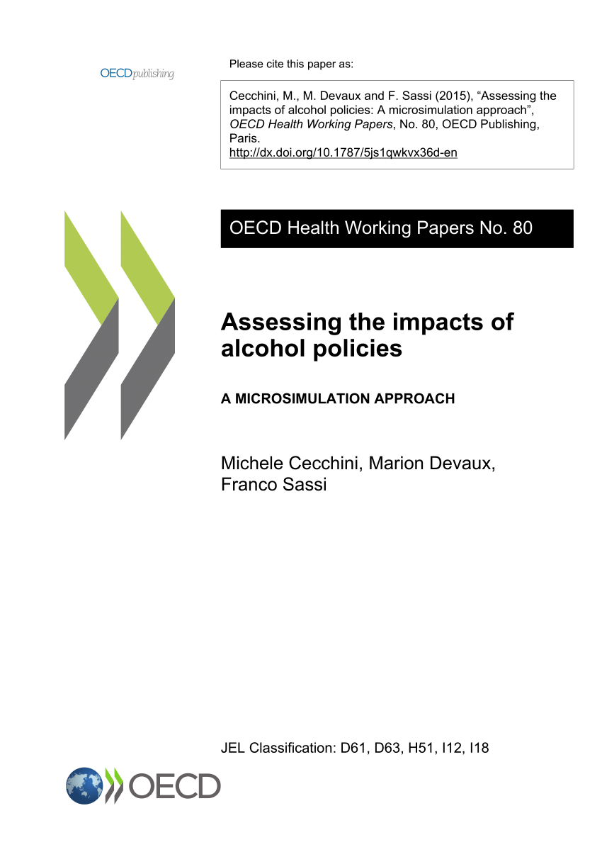 PDF) Assessing the impacts of alcohol policies: A microsimulation ...