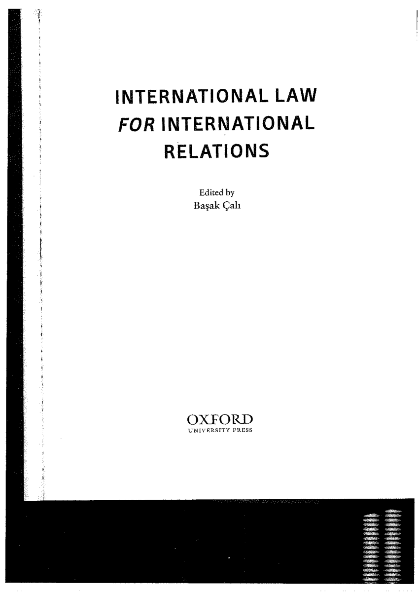 Pdf Perspectives On International Law In International Relations