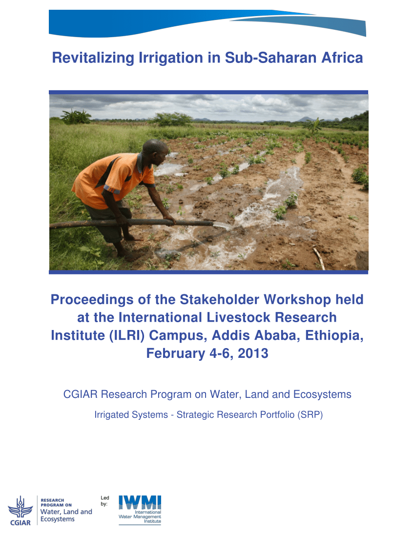 Pdf Revitalizing Irrigation In Sub Saharan Africa