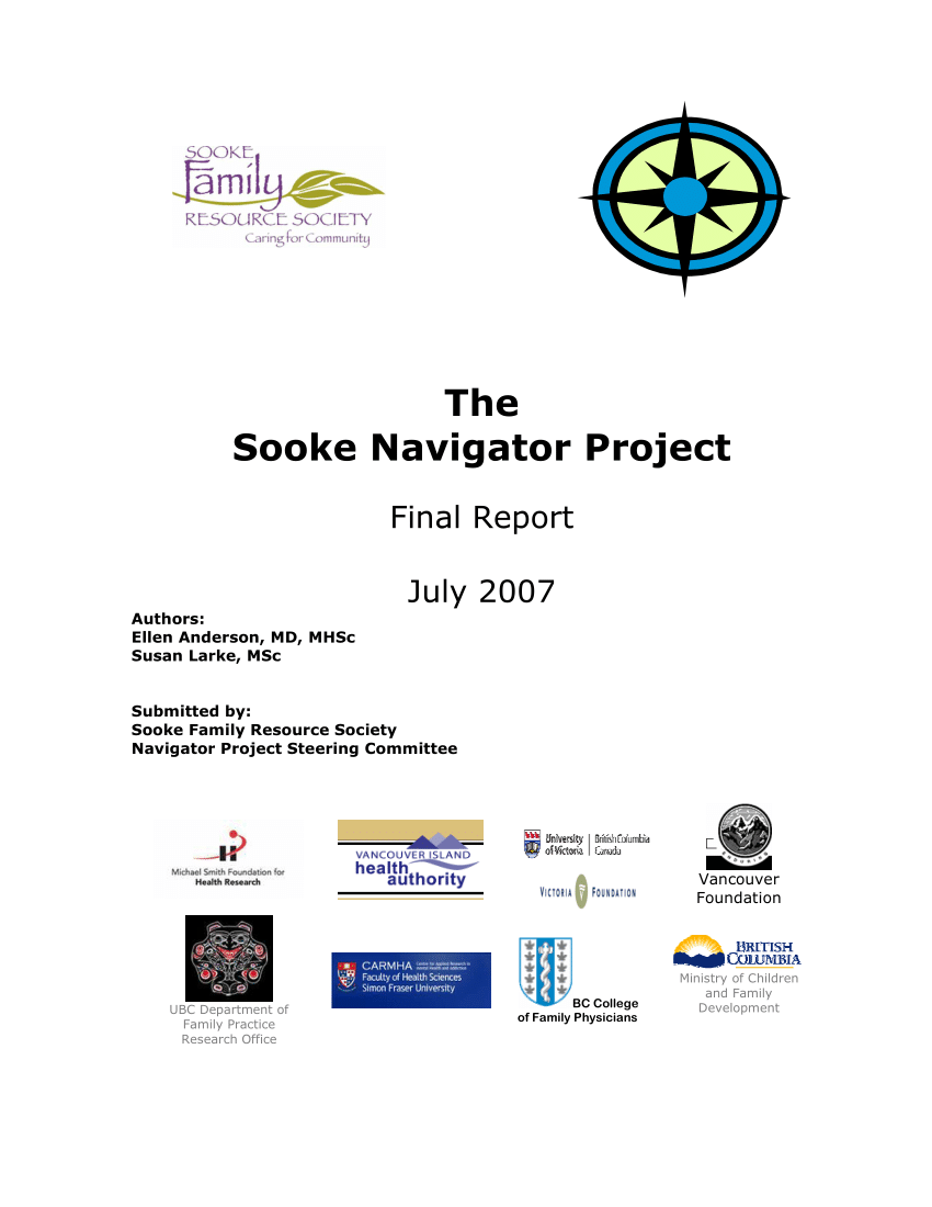 Pdf Sooke Navigator Project Final Report