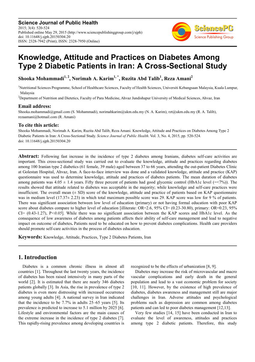diabetes dissertation questions