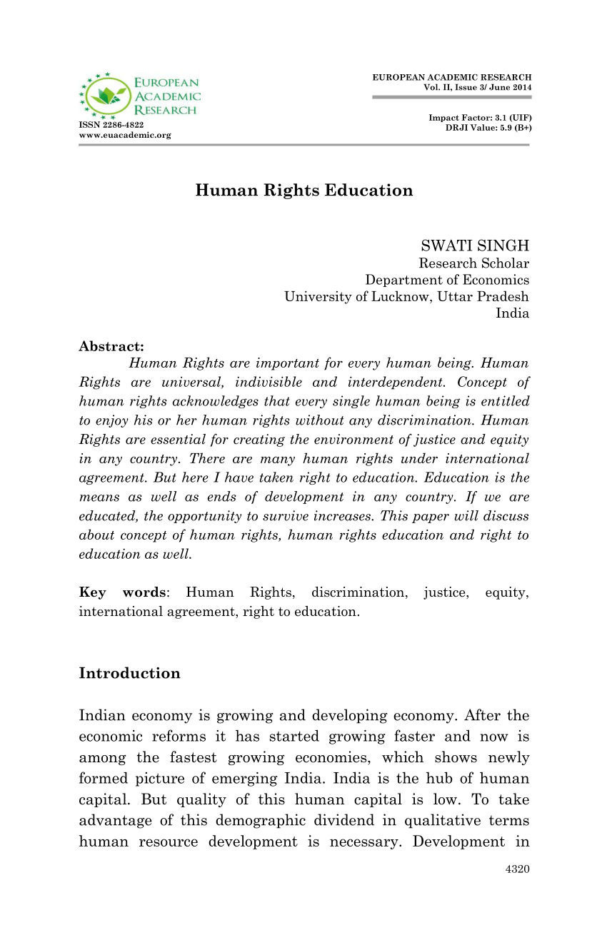 phd thesis on human rights education
