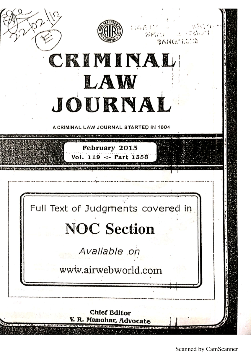 (PDF) Criminal Justice Reform in India: Need of the Hour published in