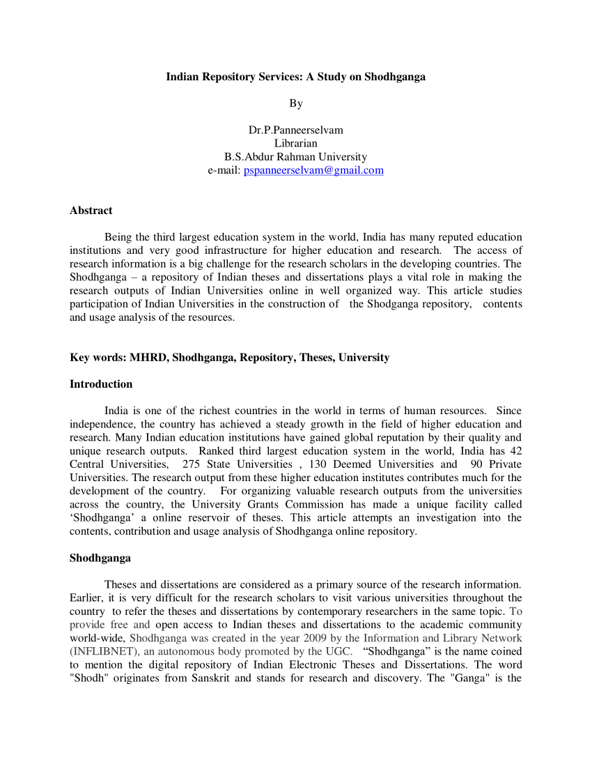 shodhganga phd thesis in education pdf