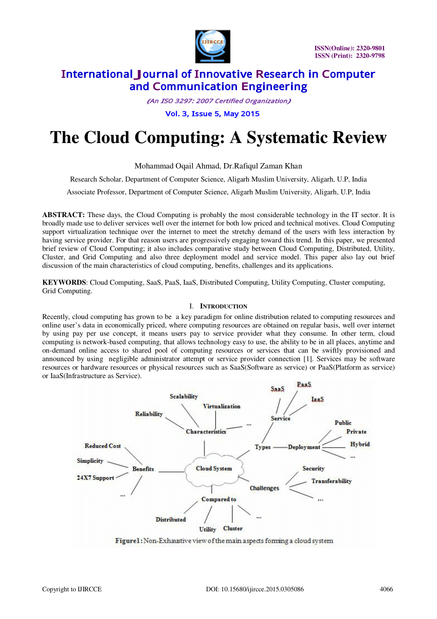 a systematic review on cloud computing