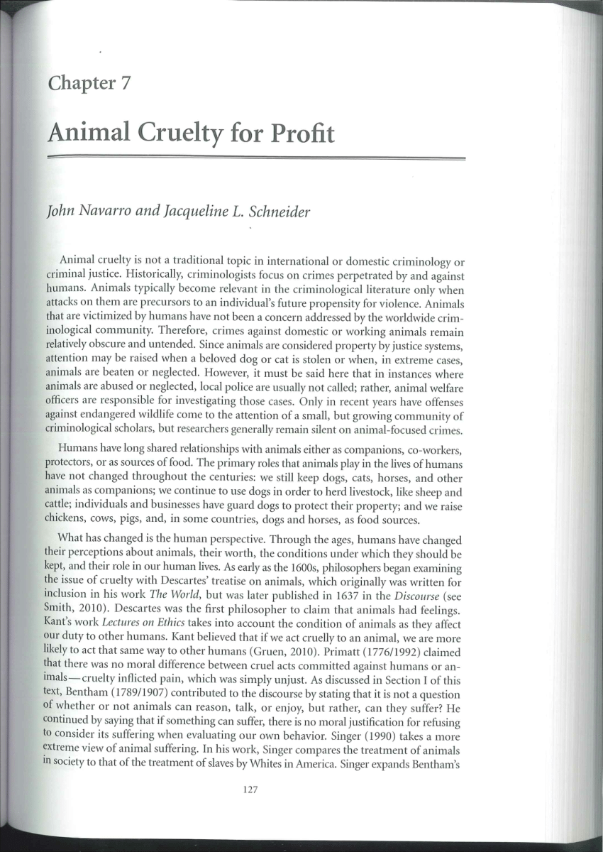 (PDF) Animal Cruelty for Profit