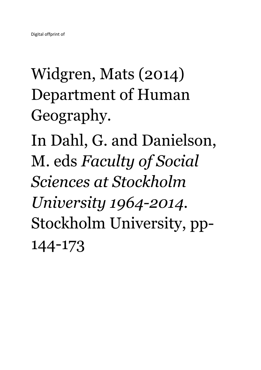human geography dissertation titles