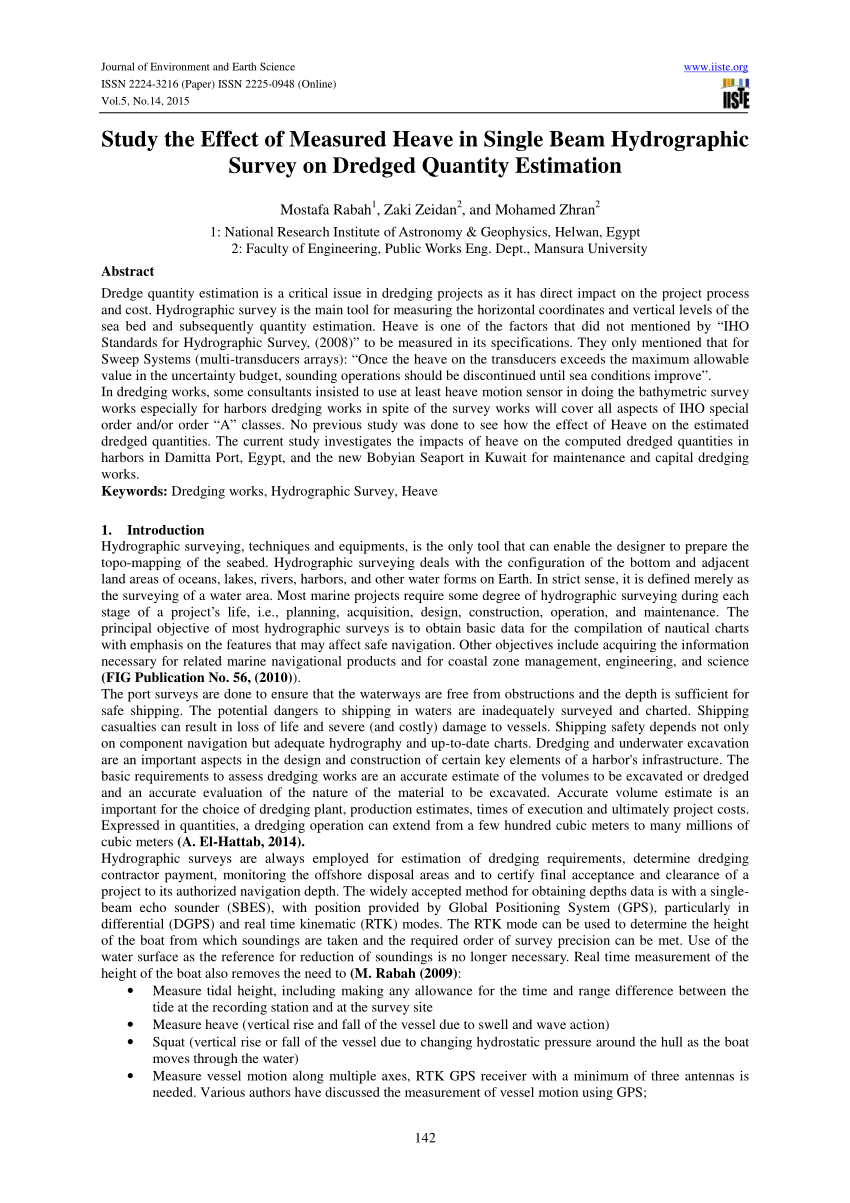 Pdf Study The Effect Of Measured Heave In Single Beam - 