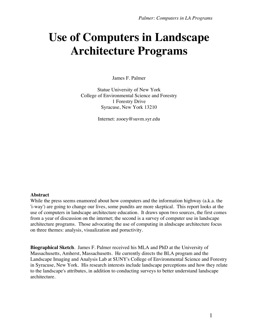 role of computers in architecture