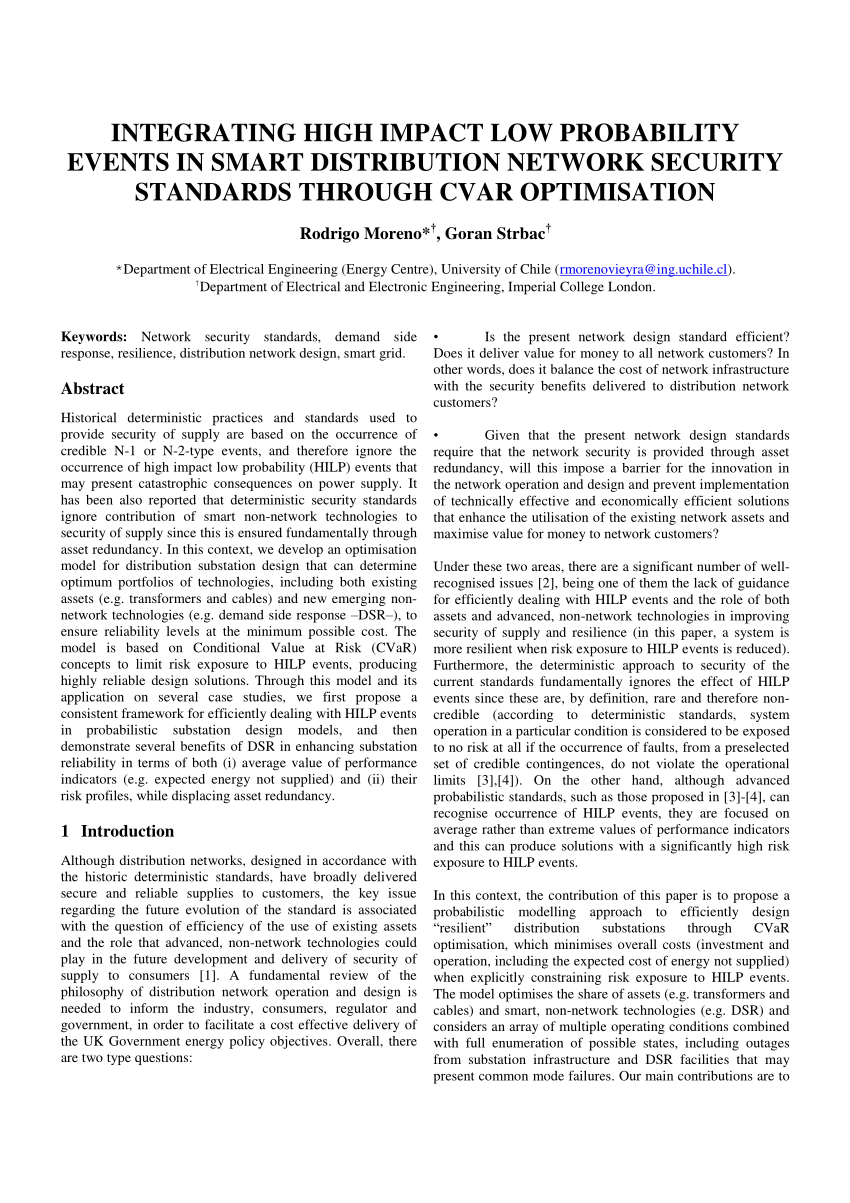 low-probability, high-impact outcomes