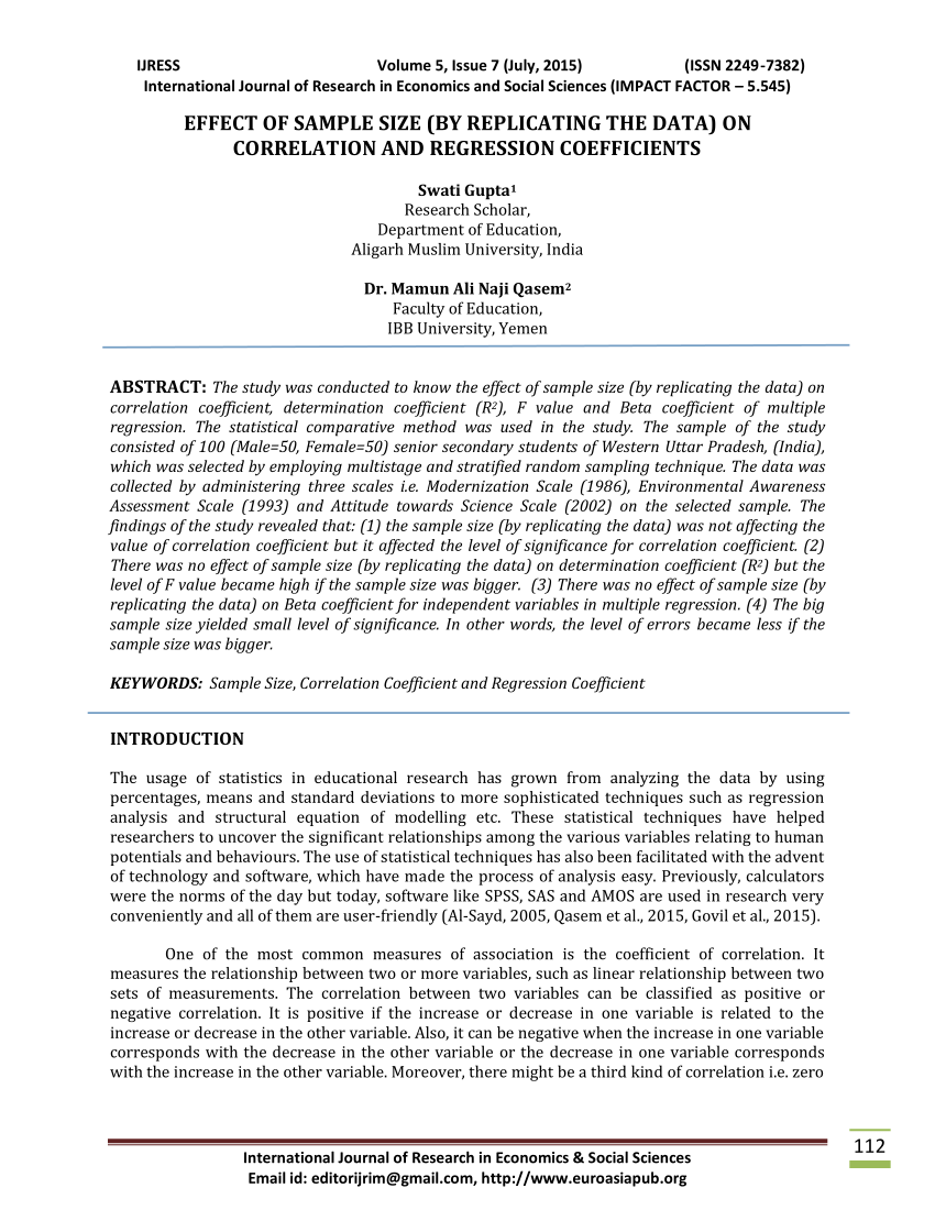 sampling data effect OF THE (BY DATA) SIZE REPLICATING EFFECT SAMPLE ON