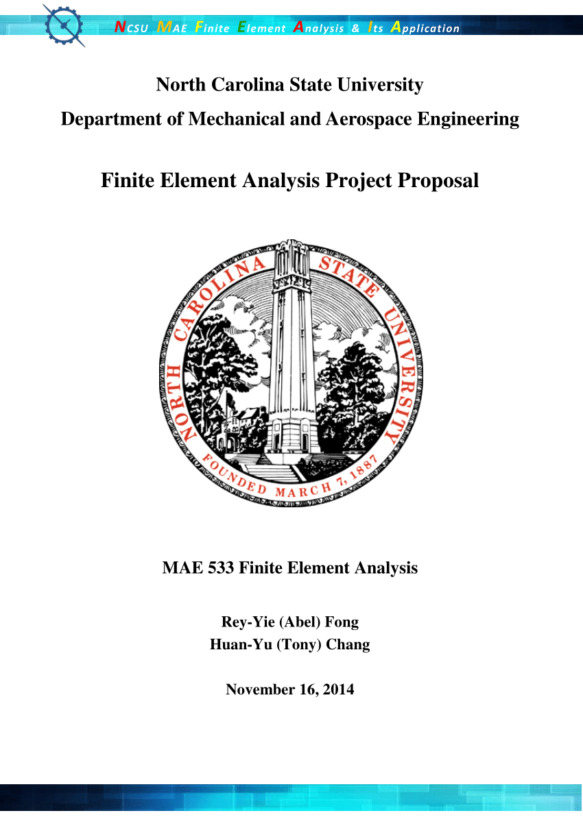 PDF) Finite Element Analysis Project Proposal for Yacht Within Fea Report Template