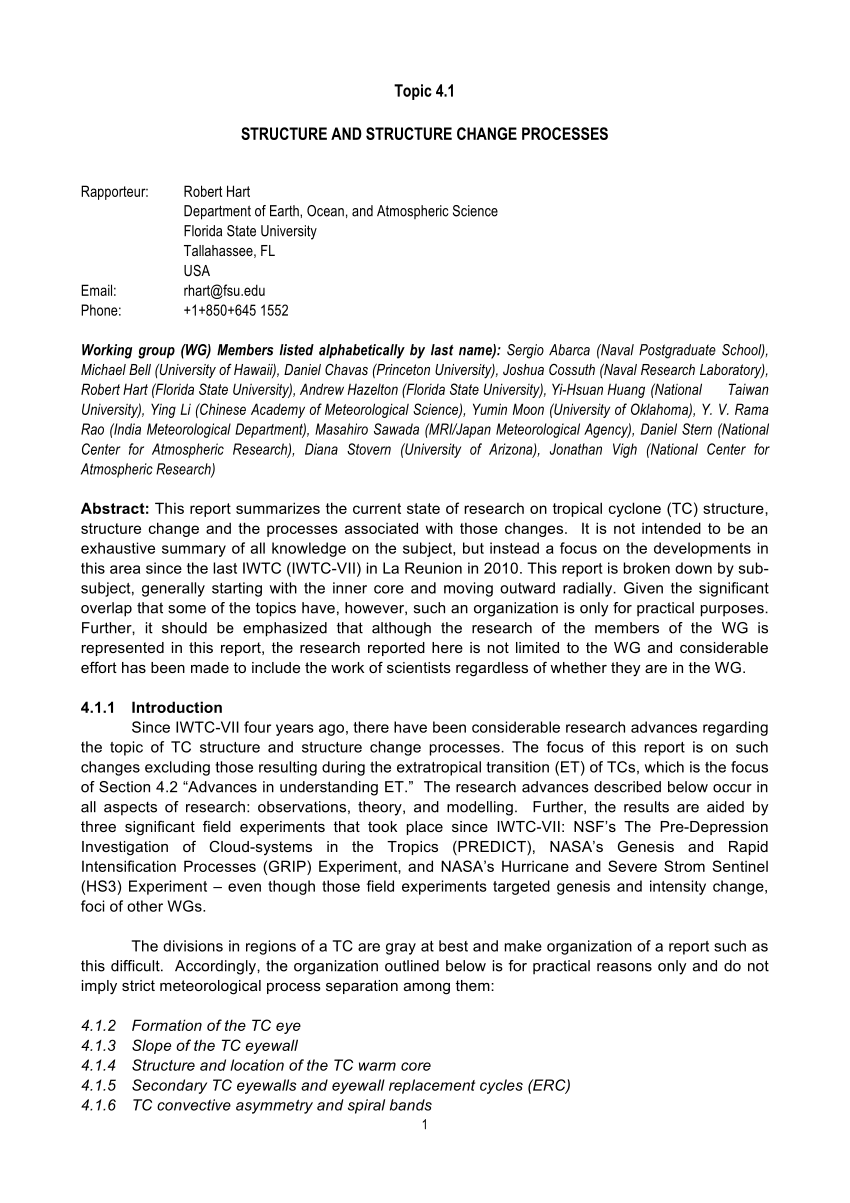 PDF) Structure and Structure Change Processes - Rapporteur Report Pertaining To Rapporteur Report Template